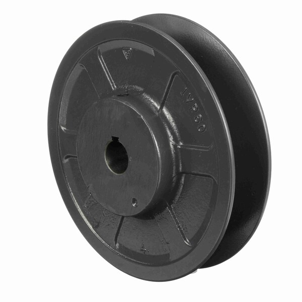 1 Groove Cast Iron Finish Bore Fhp Variable Pitch Sheave, 1VP60X19MM